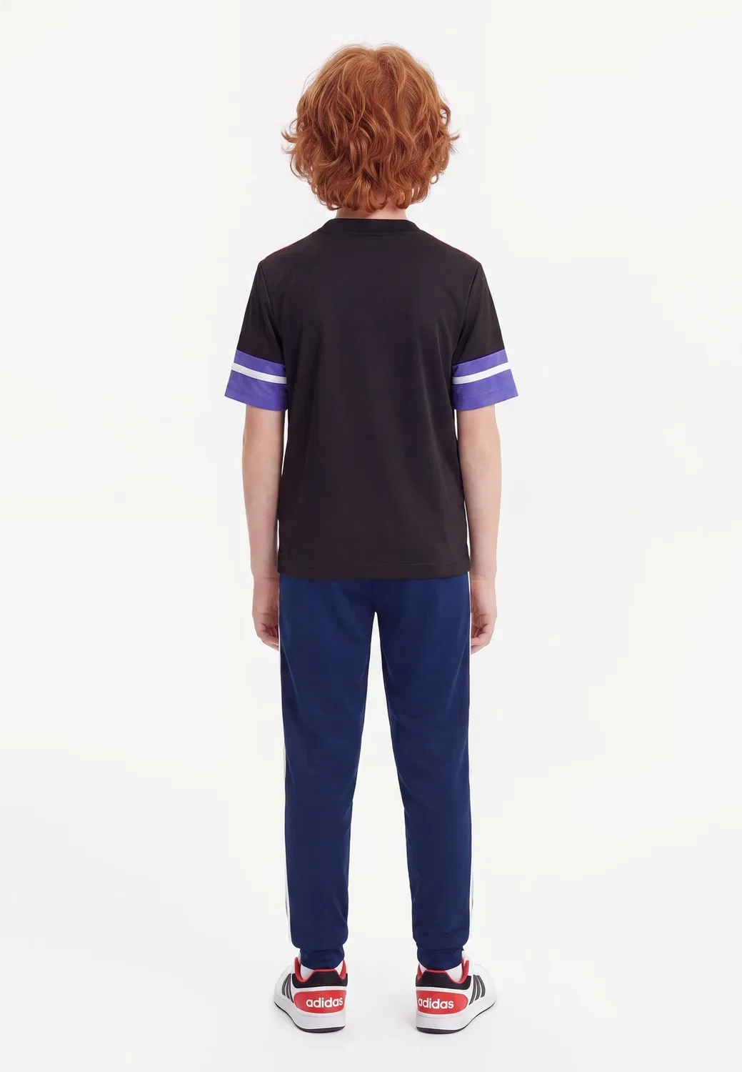 Спортивная футболка F50 унисекс Adidas Performance, Black/Solar Purple/White — фото 2