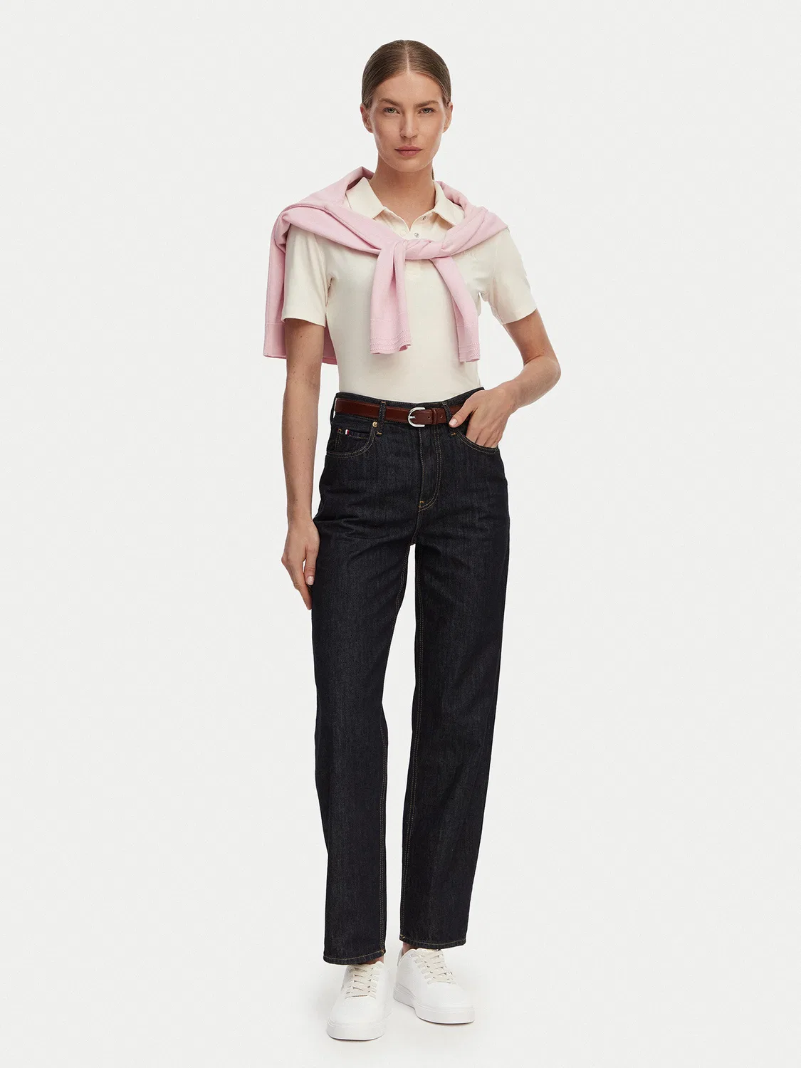 Женские джинсы зауженного кроя Tommy Hilfiger, темно-синий — фото 2
