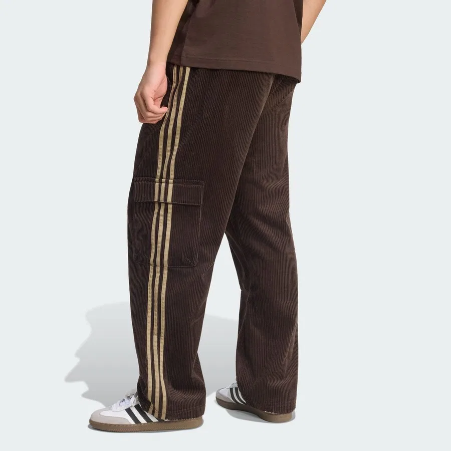 Коричневые брюки-карго свободного кроя ADIDAS ORIGINALS Adicolor — фото 3