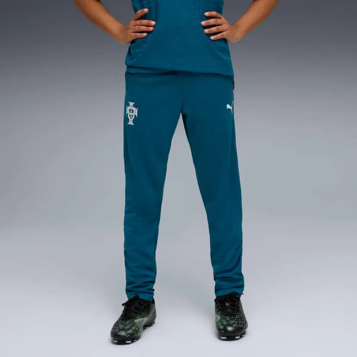 Детские шорты для мальчиков тренировочные FPF Training Jr Puma, Verde — фото 3