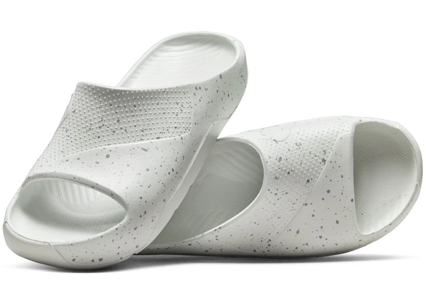 Детские шлепанцы с закрытым носком Jordan Post Slide Jordan, Light Silver/Mica Green/Light Silver