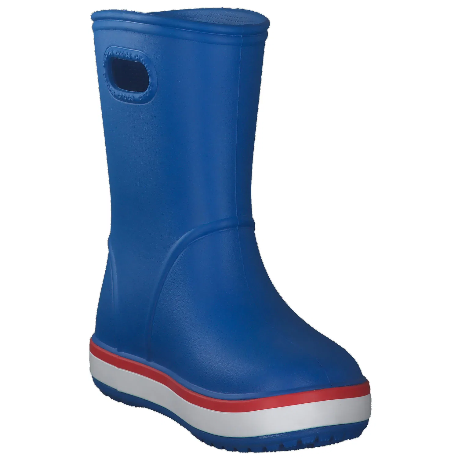 Детские резиновые сапоги Crocband Rain Boot K Crocs, Hellblau / Braun — фото 2
