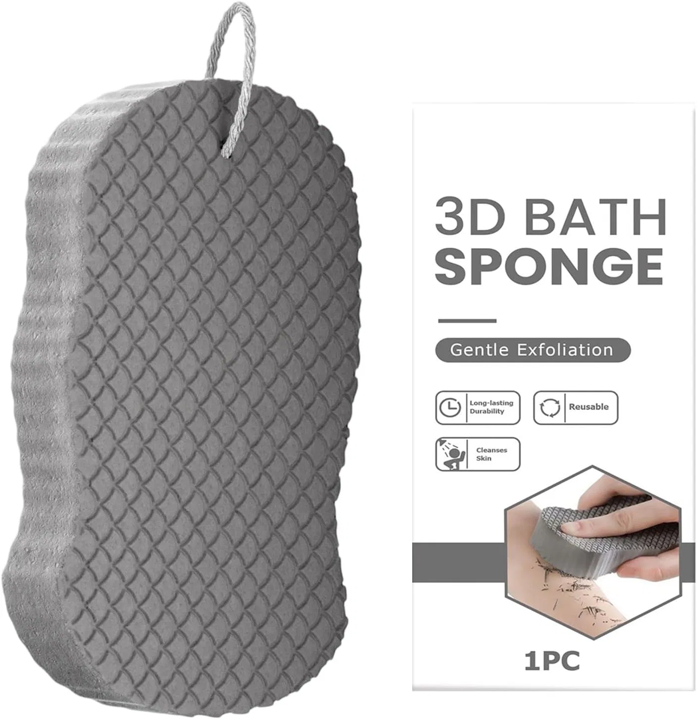 Губка для тела Deep Cleansing Bath Sponges, 1 шт Generisch