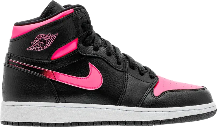 

Кроссовки Air Jordan 1 Retro High GS Black Hyper Pink, черный, Черный;серый, Кроссовки Air Jordan 1 Retro High GS Black Hyper Pink, черный