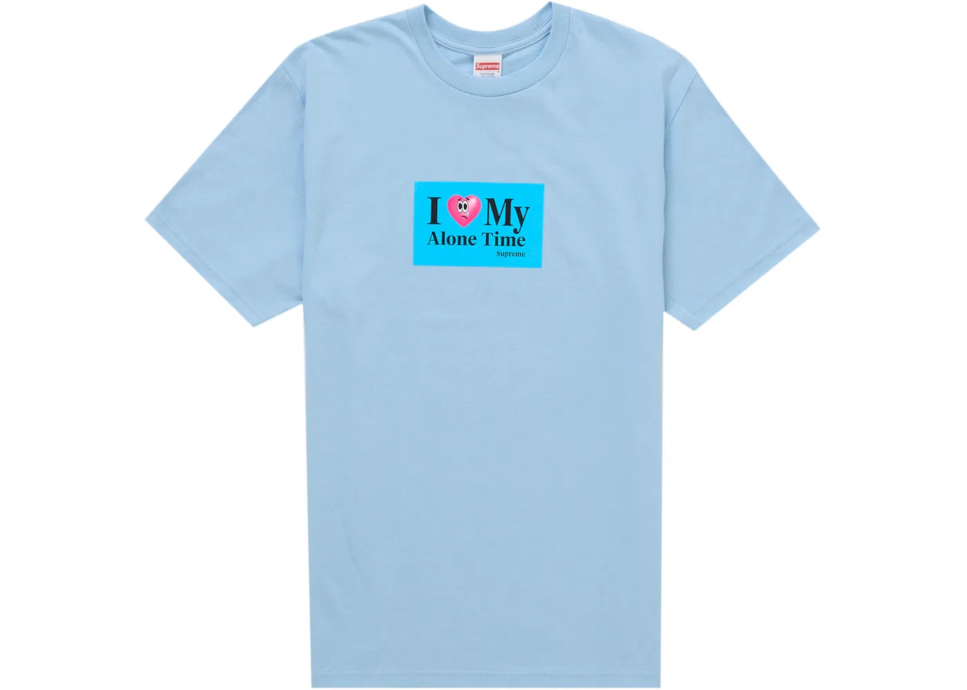 Мужская футболка с принтом Supreme Alone Time Tee Supreme, Powder Blue
