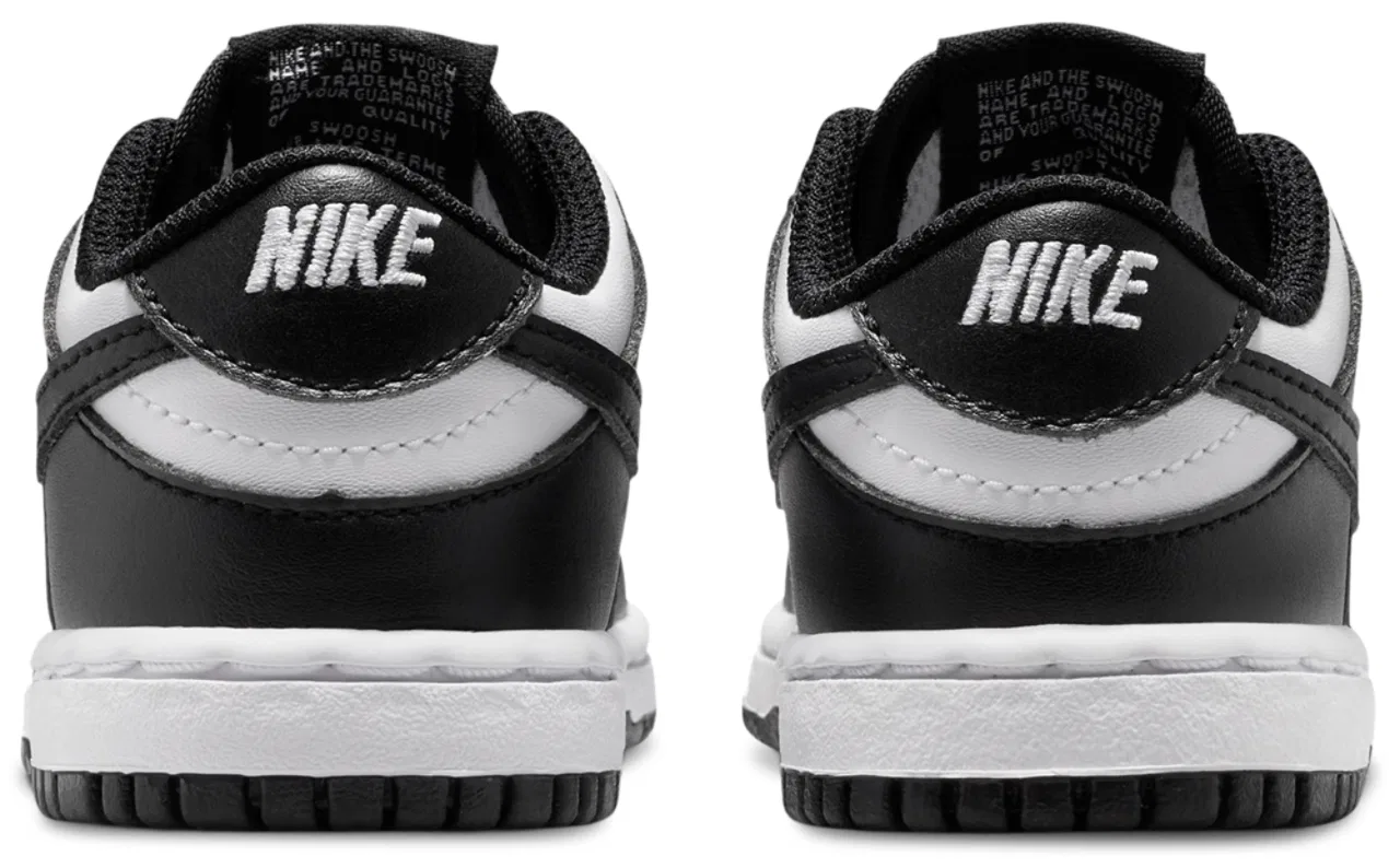 Кроссовки для мальчиков Dunk Low Nike, цвет White/Black/White — фото 3
