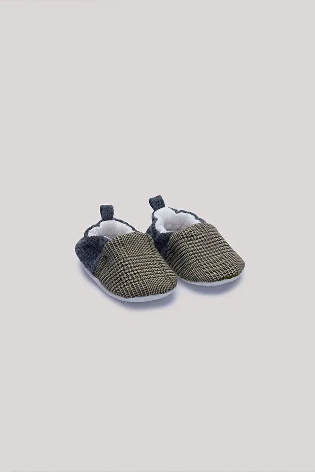 Детские пинетки в клетку для мальчиков Layette, Ekoseli — фото 3