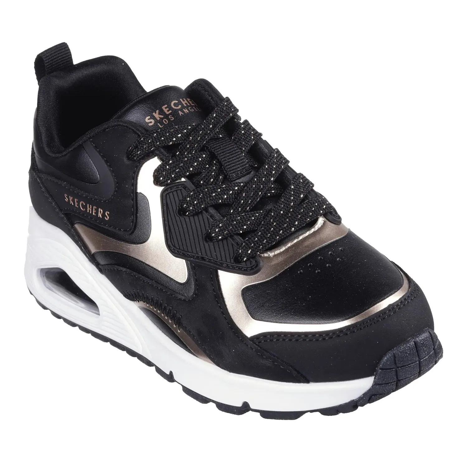 Детские кроссовки с цветовой блочной отделкой Uno Gen1 - Color Surge Skechers, Schwarz — фото 2