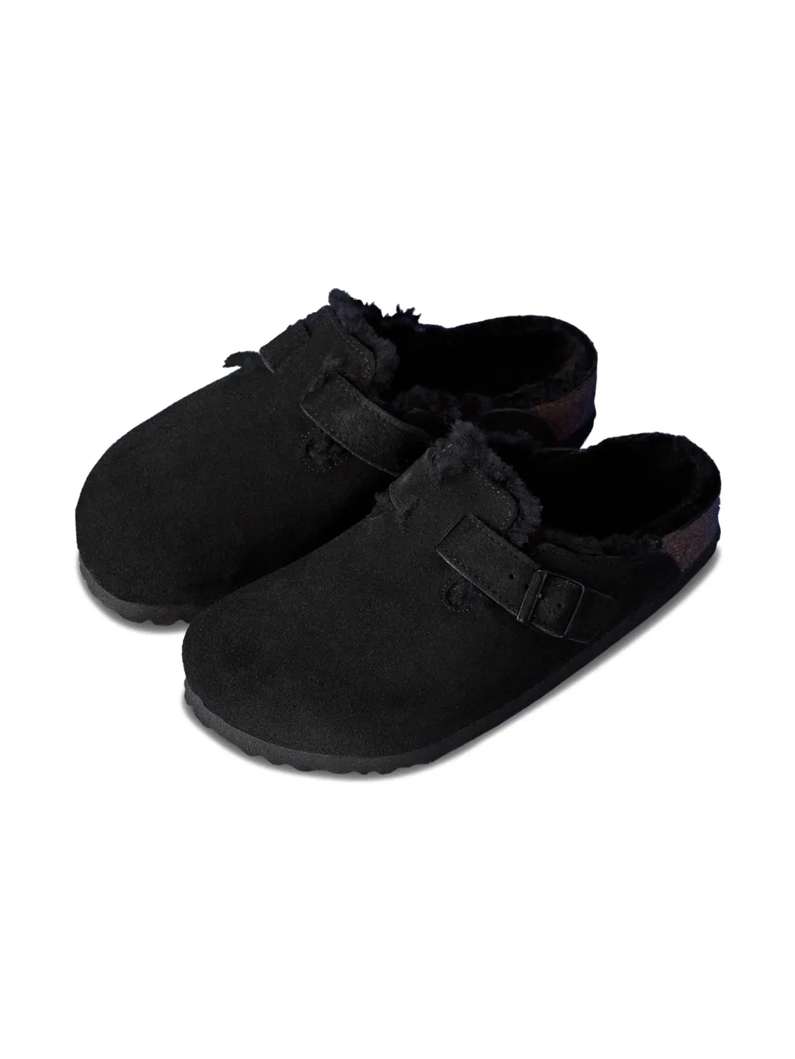 Детские сандалии из замши Birkenstock, черный — фото 3