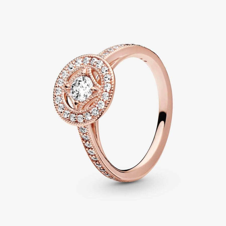

Кольцо Pandora Timeless Vintage Circle, розовое золото