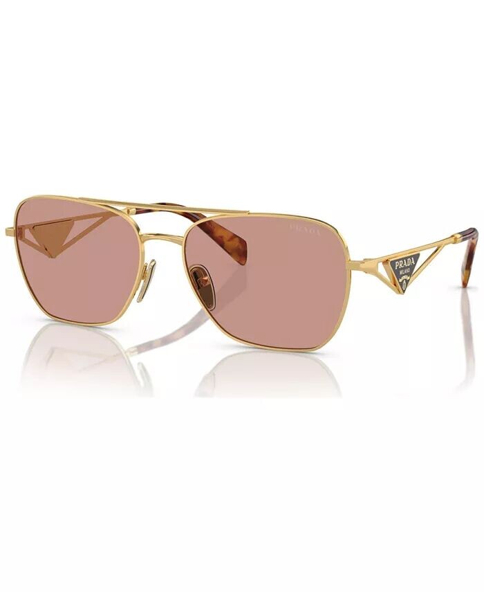 

Круглые женские солнцезащитные очки Symbole, PR A50S PRADA, золото