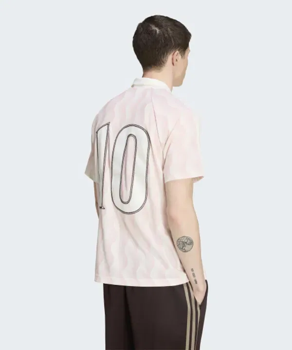 Футболка с коротким рукавом, летняя, Adidas, песочный розовый — фото 2