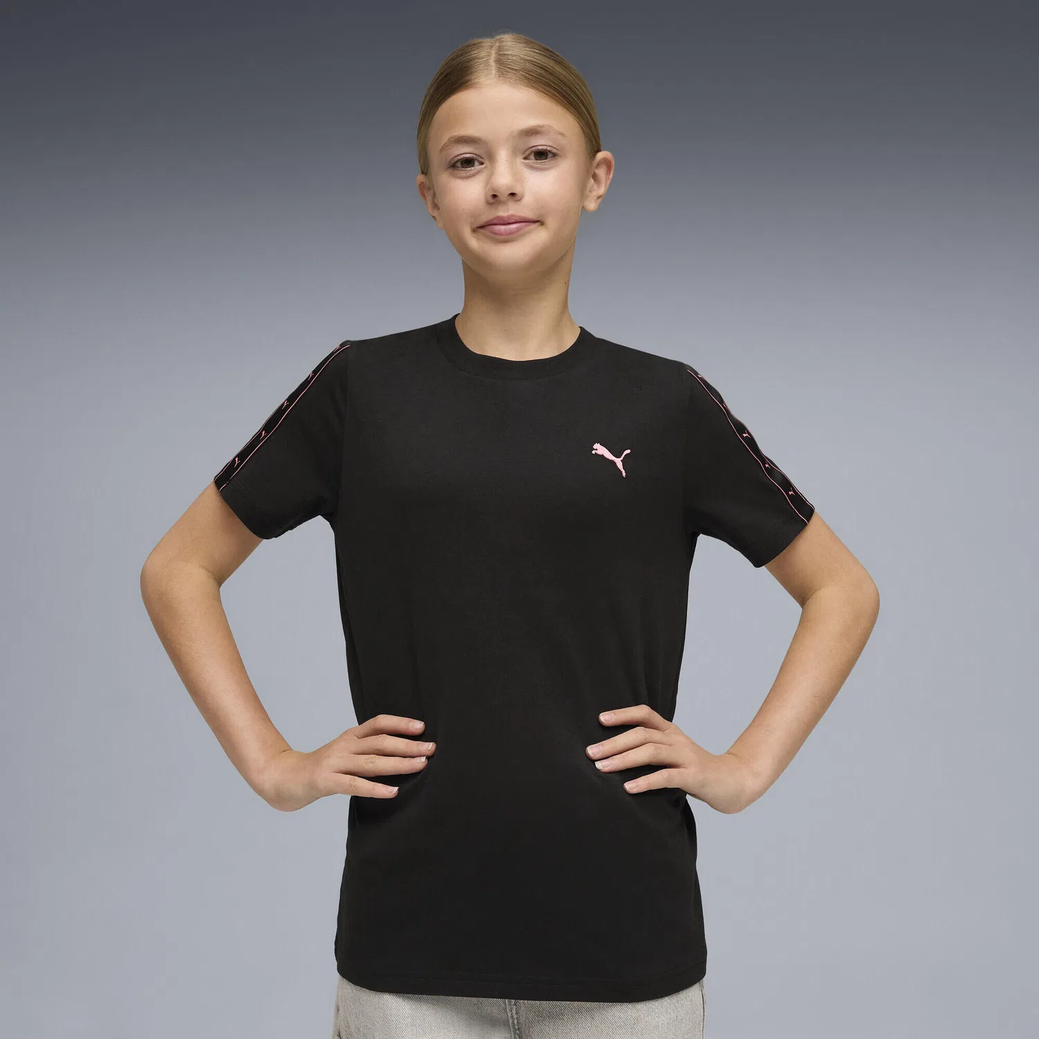 Детская футболка с длинным рукавом Essentials Tape Puma, Цвет: Schwarz — фото 2