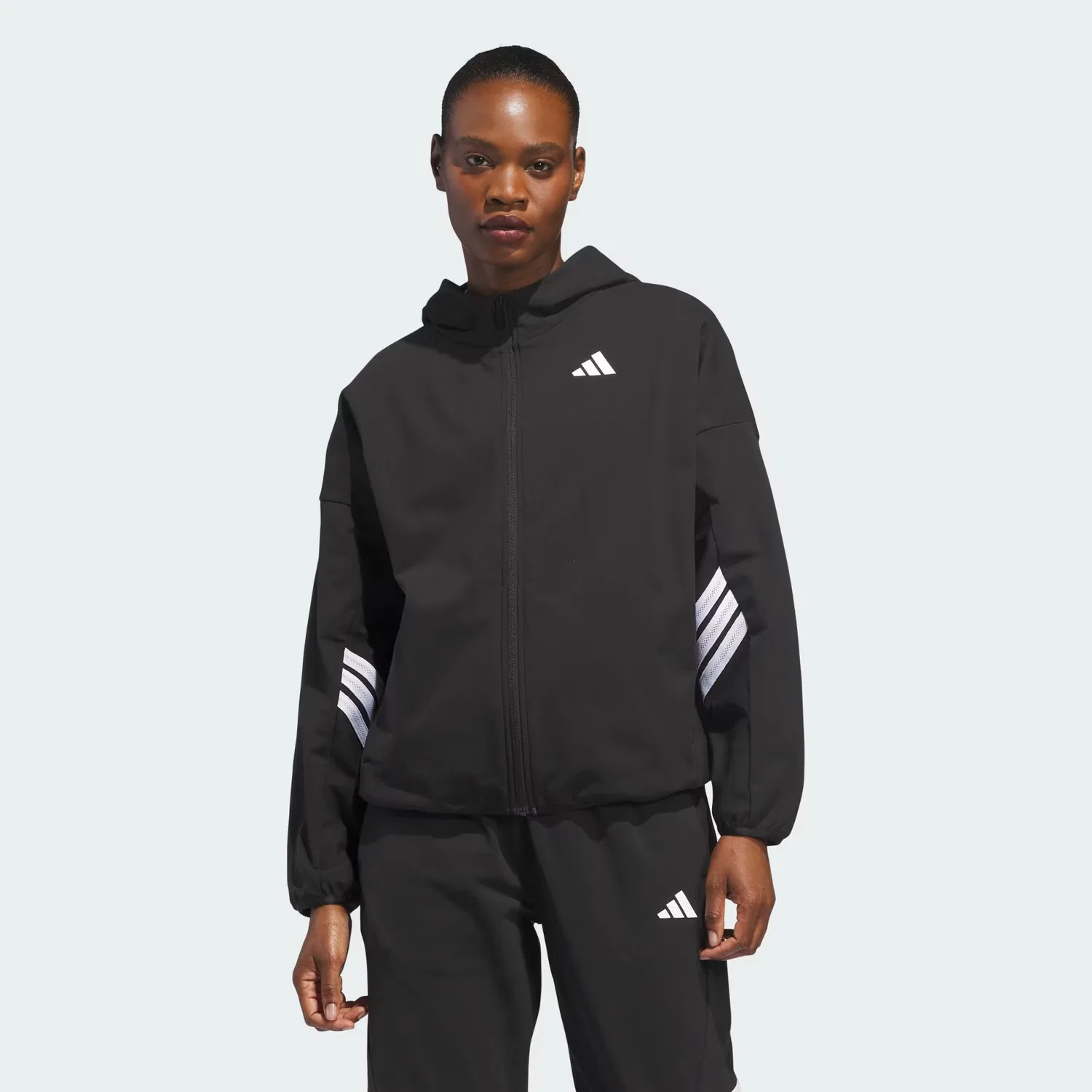 Женская толстовка на молнии Crazy Warm Fleece Adidas Performance, черный