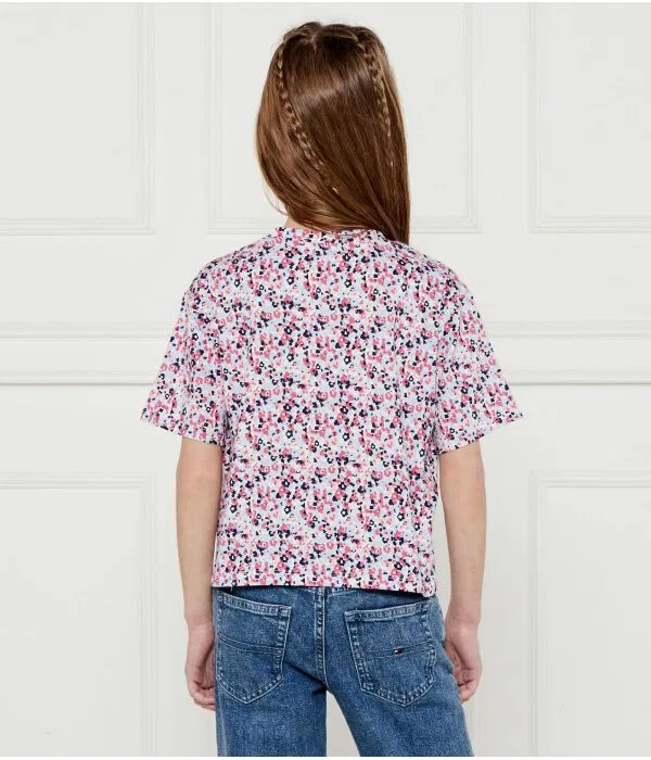 Детская футболка для девочек свободного кроя Guess, Rosa — фото 3