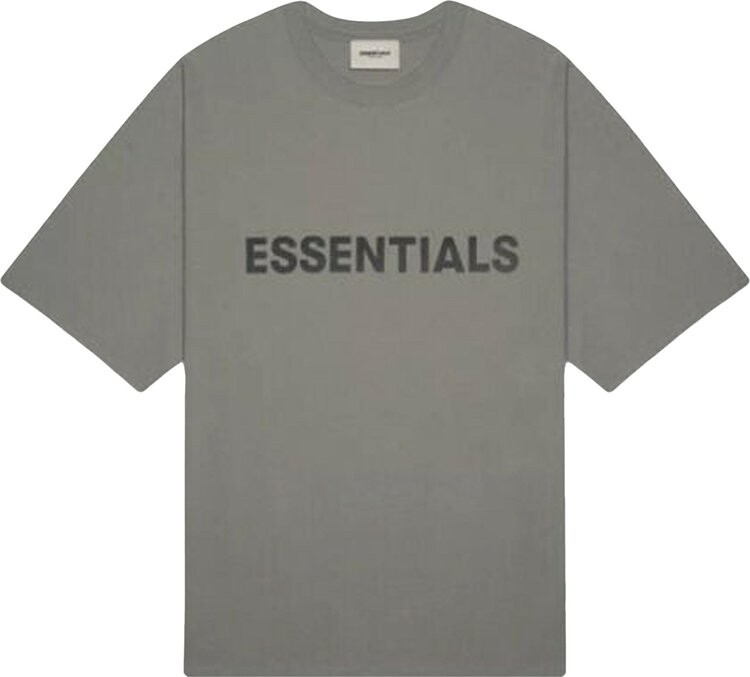 Футболка Fear of God Essentials T-Shirt 'Charcoal', серый — фото 2