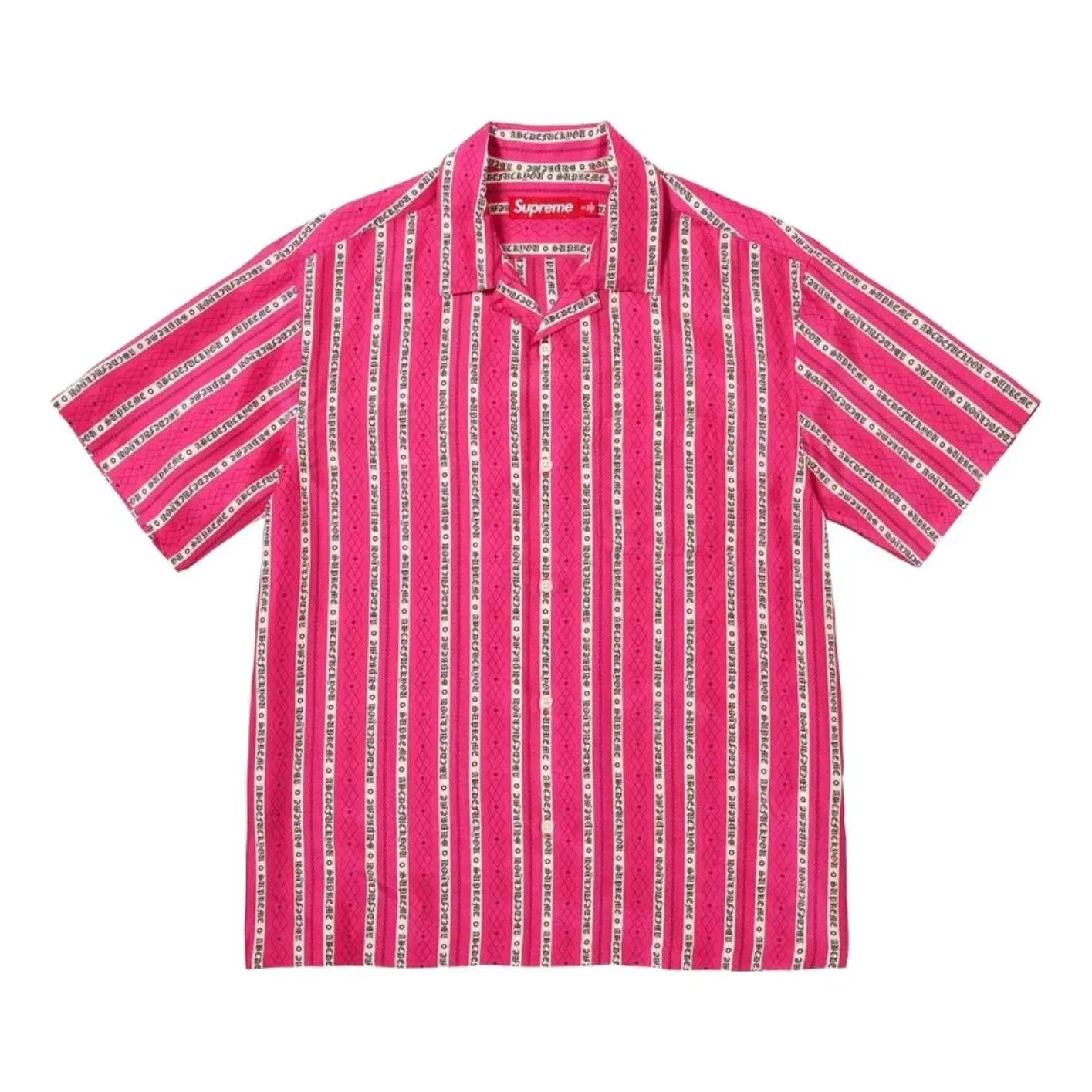 Мужская рубашка с длинным рукавом Old English Stripe Supreme, розовый