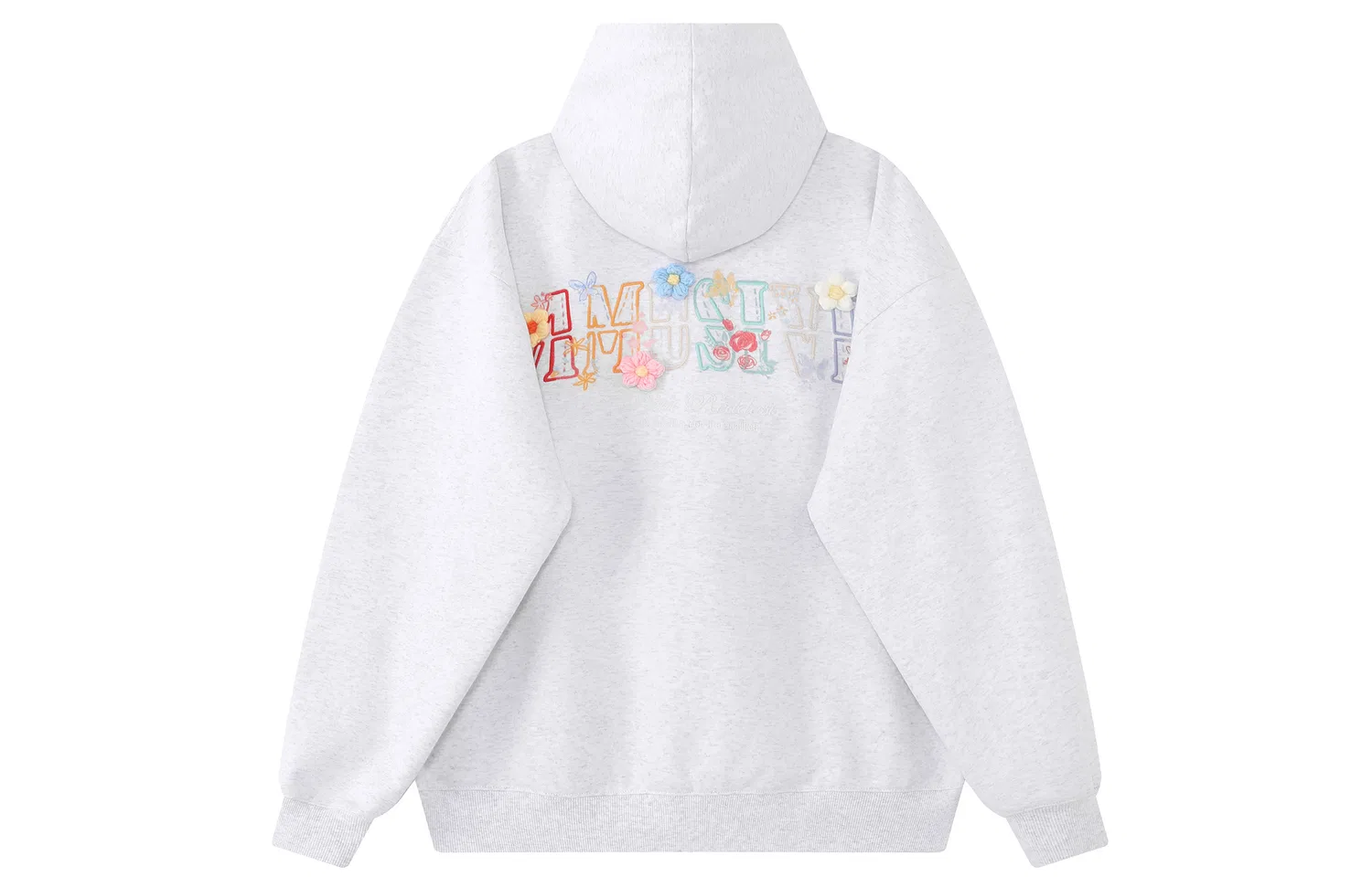 Детский худи с капюшоном Unisex Hooded Moderate Regular F426, White Heather Gray