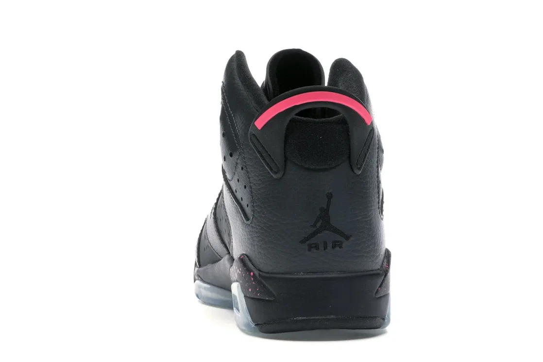 Детские кроссовки с длинным шнурованием Jordan 6 Retro Jordan, Anthracite/Black-Hyper Pink — фото 4