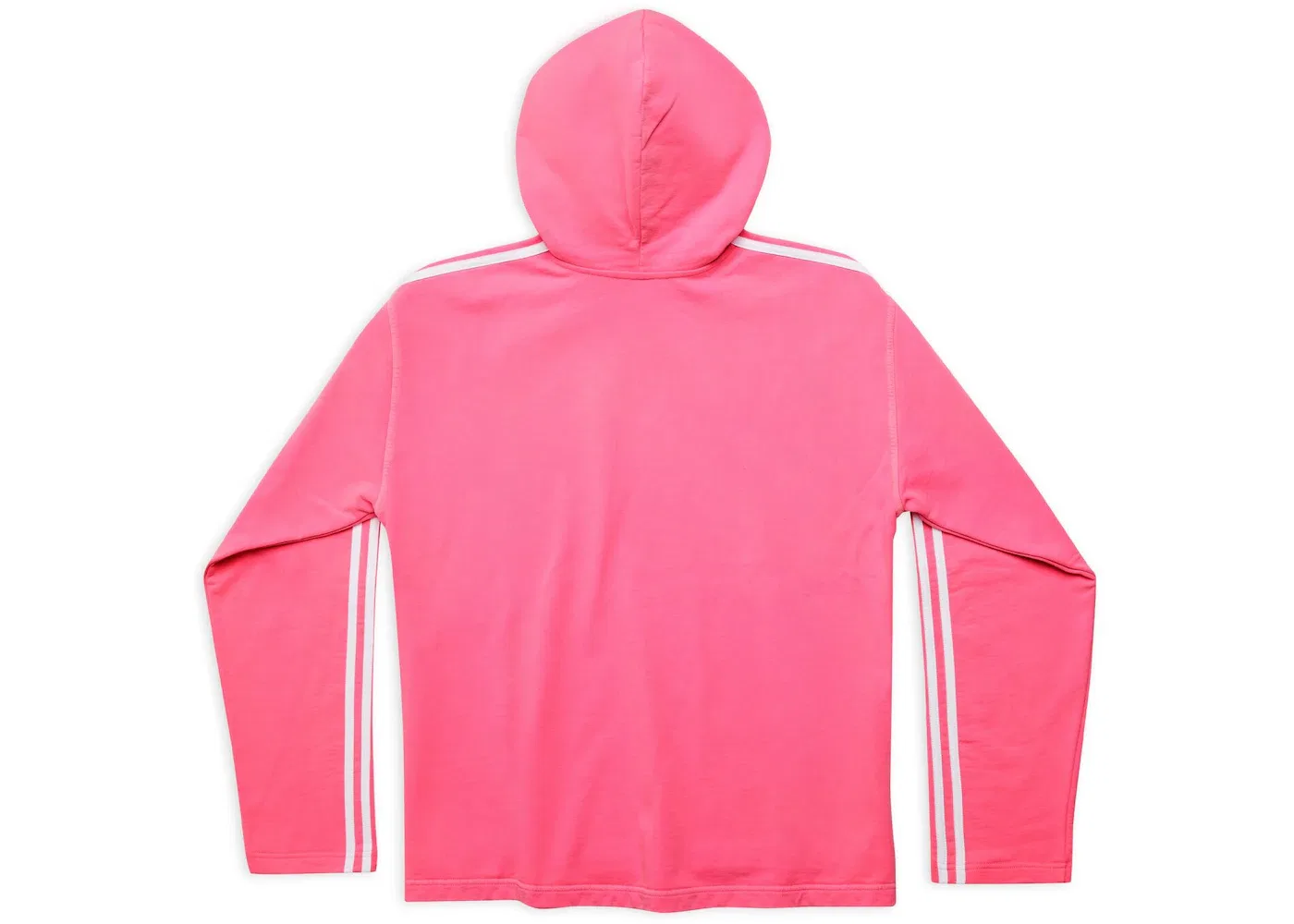 Женский худи с принтом No Rib Hoodie Medium Fit Balenciaga, Neon Pink — фото 2