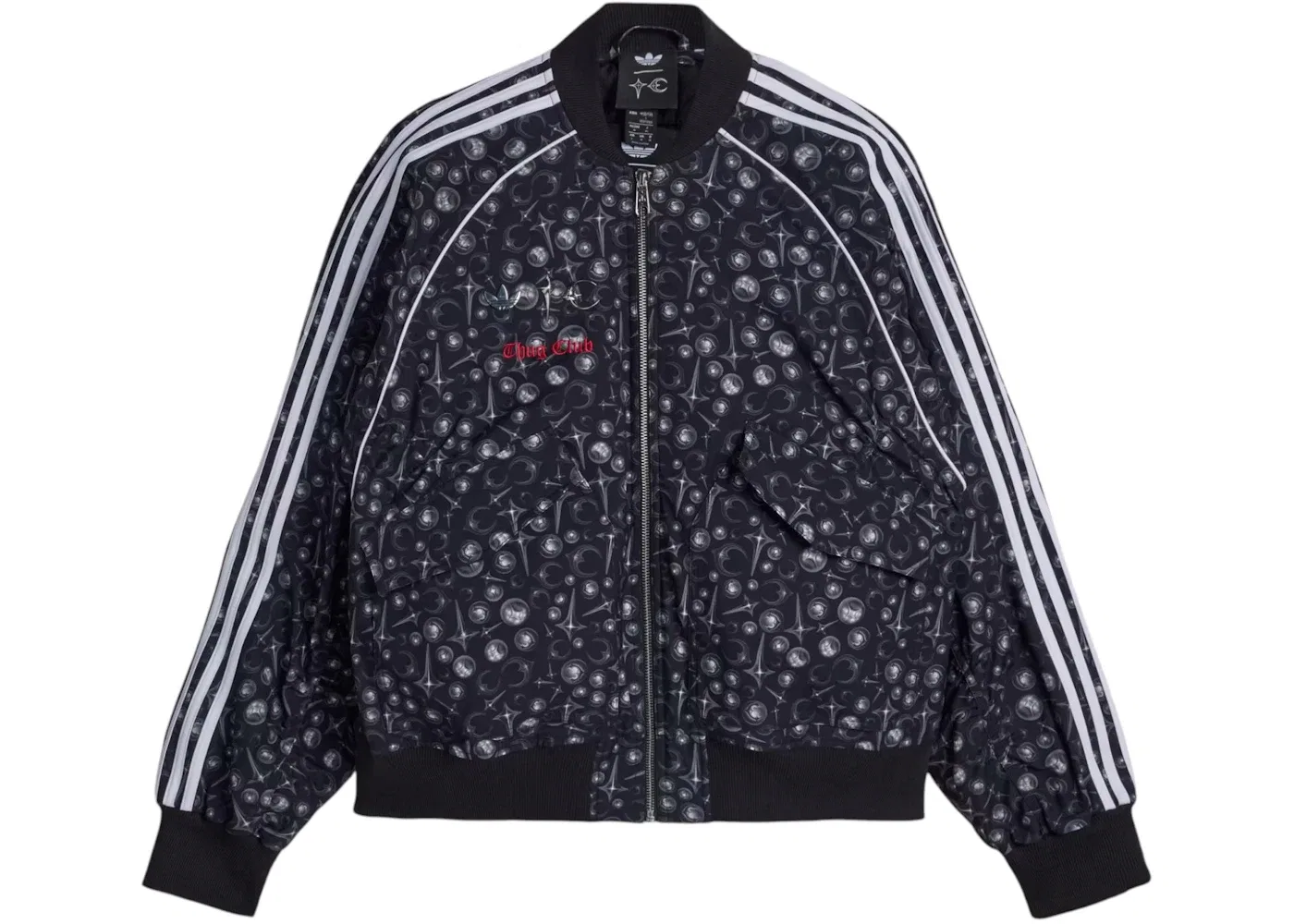 Мужская куртка с принтом Adidas x Thug Club Superstar Jacket Black/White