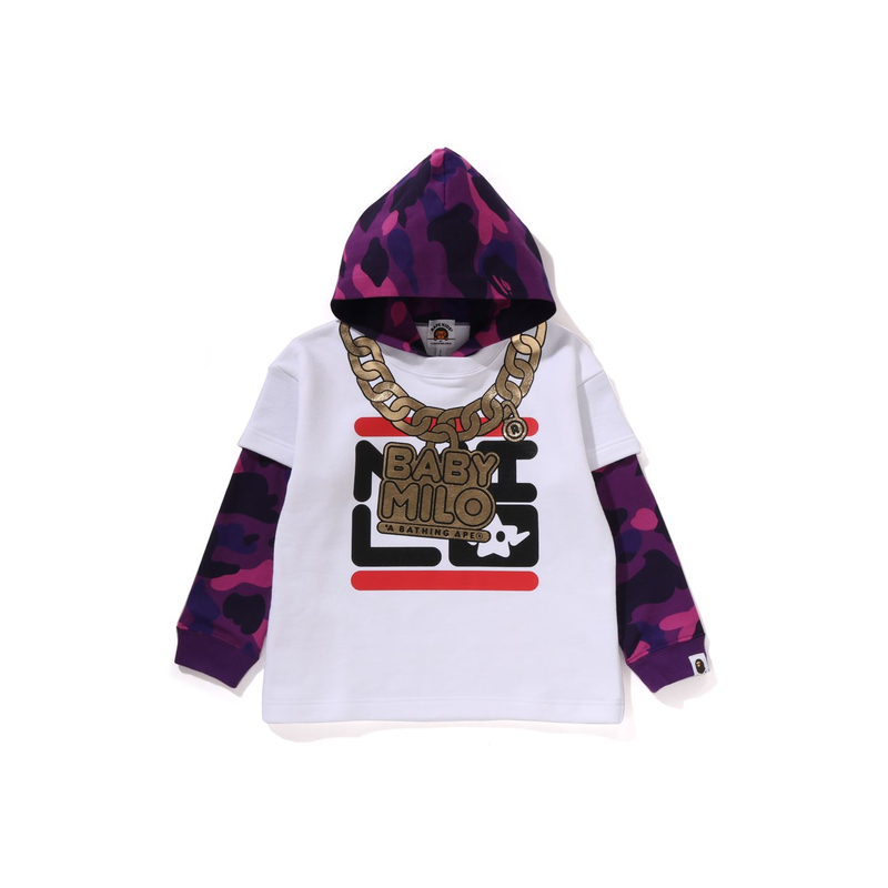 

Толстовка FW25 для детей 3-7 лет A BATHING APE, фиолетовый
