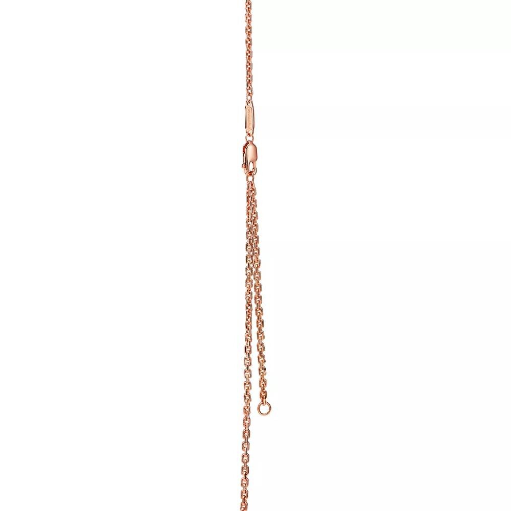 Кулон с цепочкой Tiffany & Co. Small, розовое золото с бриллиантами — фото 3