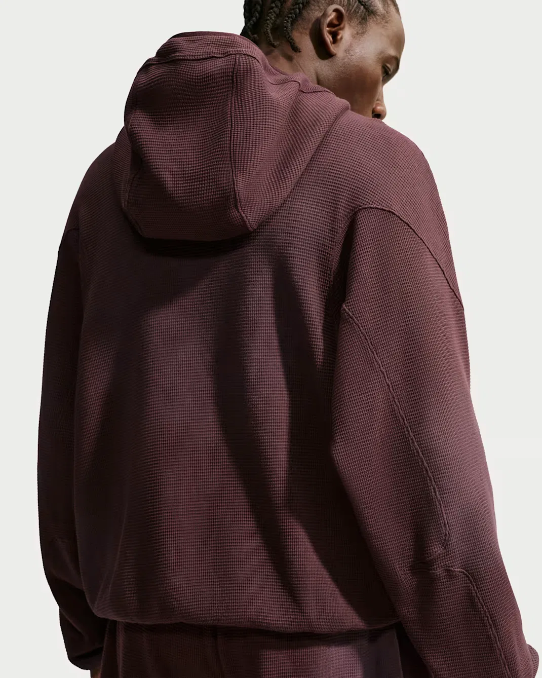 Мужская баскетбольная толстовка с капюшоном Ja Nike, Burgundy Crush — фото 2