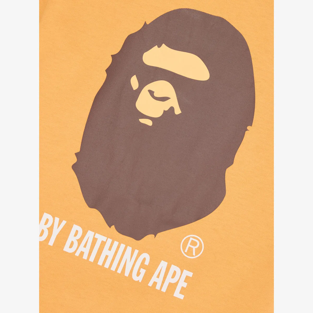 Хлопковая футболка с фирменным принтом, размер 2-9 лет A Bathing Ape, оранжевый — фото 2