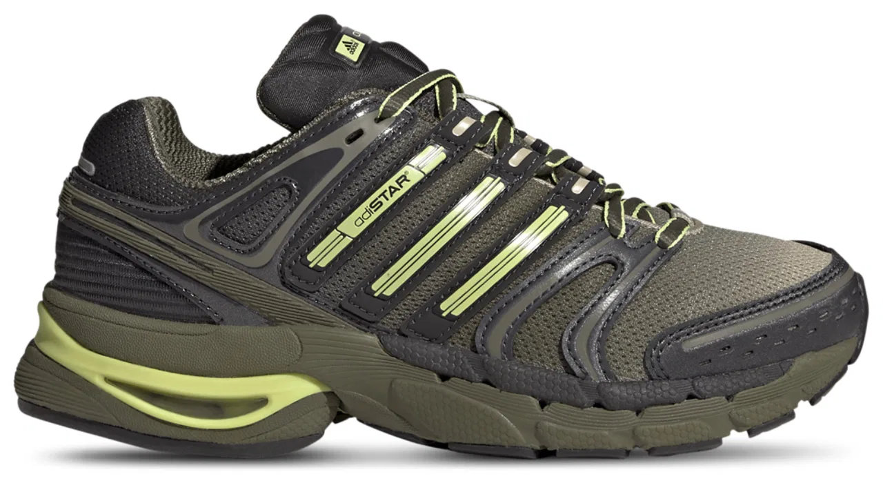 Кроссовки для мальчиков Adistar Control 5 Adidas, цвет Olive Strata/Stone Khaki/Semi Frozen Yellow
