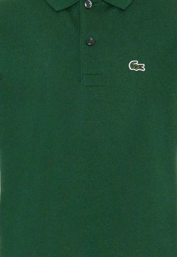 Детская рубашка поло Lacoste, зеленый — фото 3