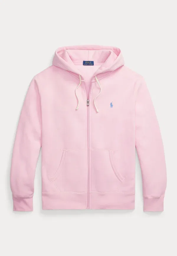 Толстовка на молнии Dregme sugerianti medziaga The RL Fleece Full-zip Hoodie Polo Ralph Lauren, Carmel Pink, розовый