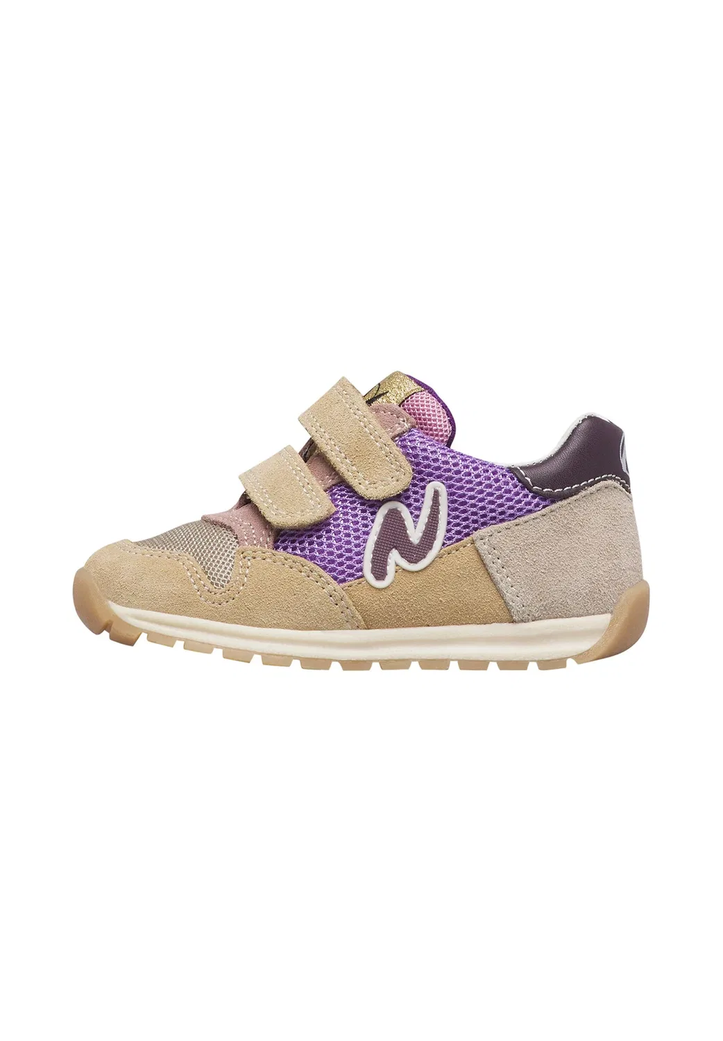 Sammy 3 vl. - кроссовки Naturino, Beige-Flieder