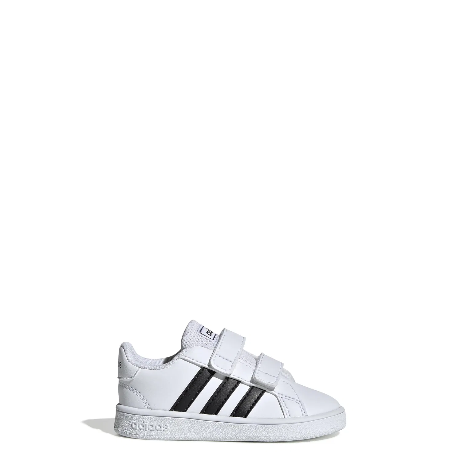 Детские кроссовки на липучках Grand Court I Adidas, White Core Black White