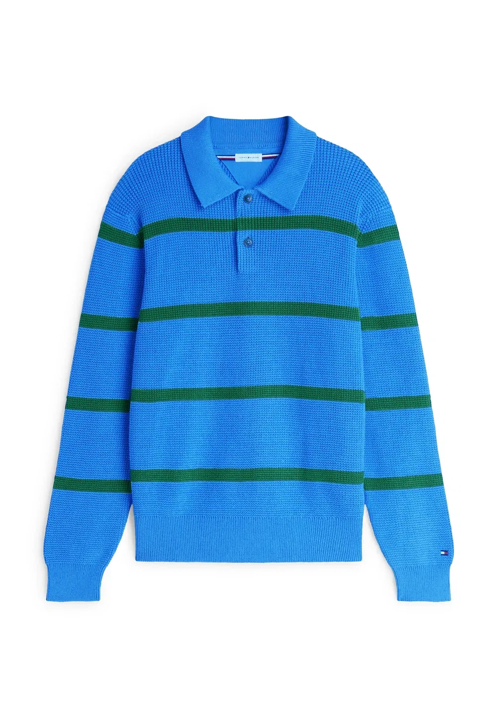 Вафельная структура для регби - джемпер Tommy Hilfiger, Blue Spell/Carbon Navy — фото 4
