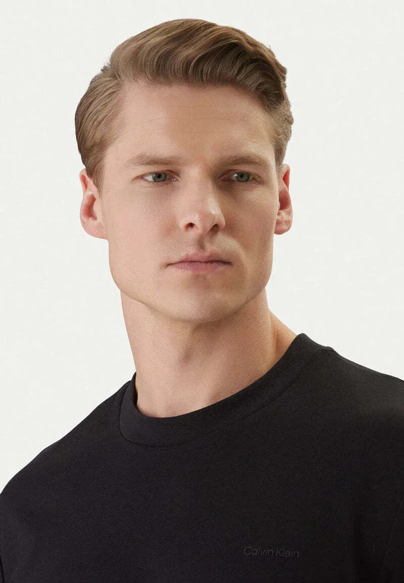 Мужская футболка - базовая футболка Calvin Klein, Nero — фото 4