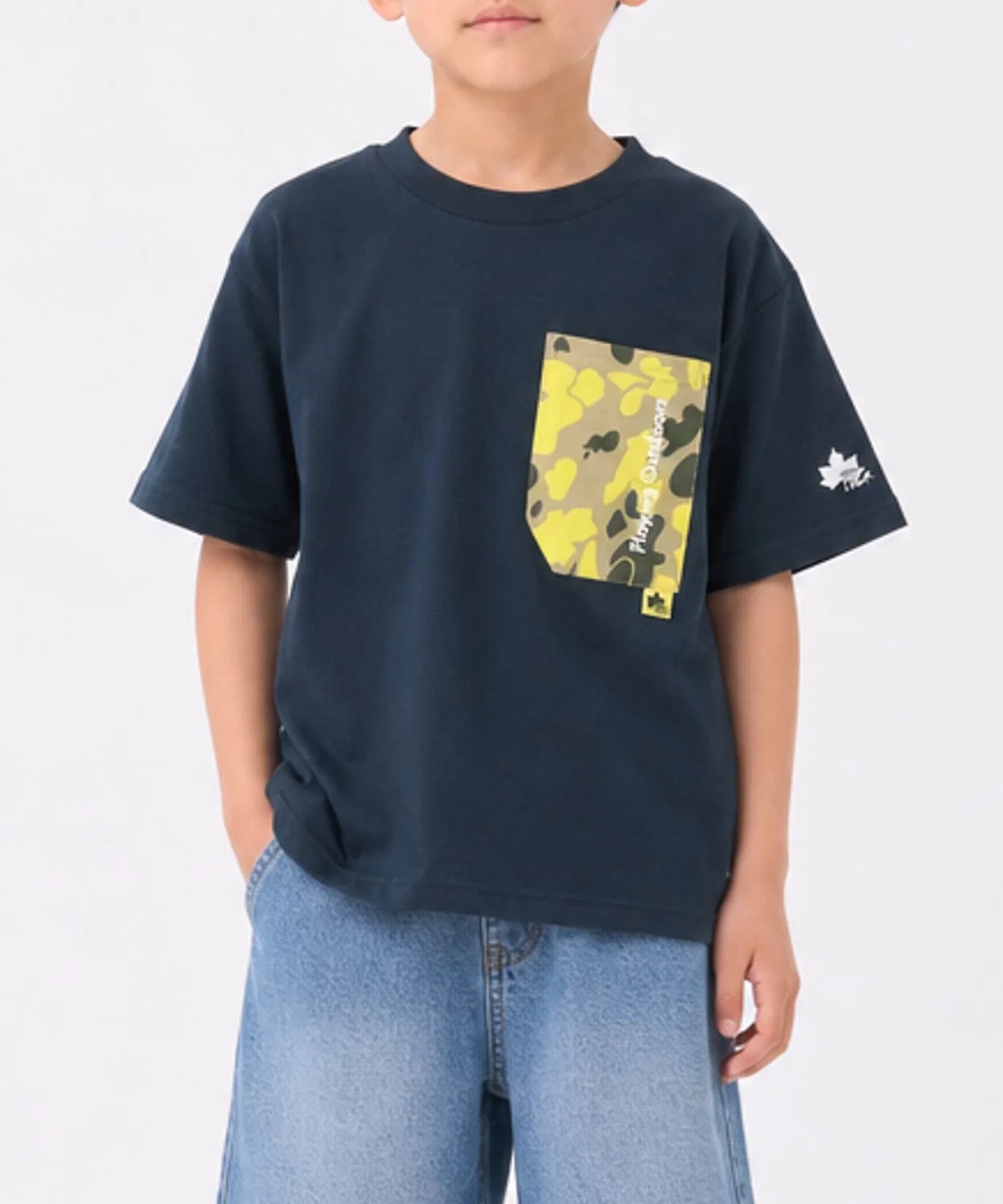 Детская футболка с коротким рукавом с дизайнерским карманом LOGOS JOHN'S CLOSET, Navy