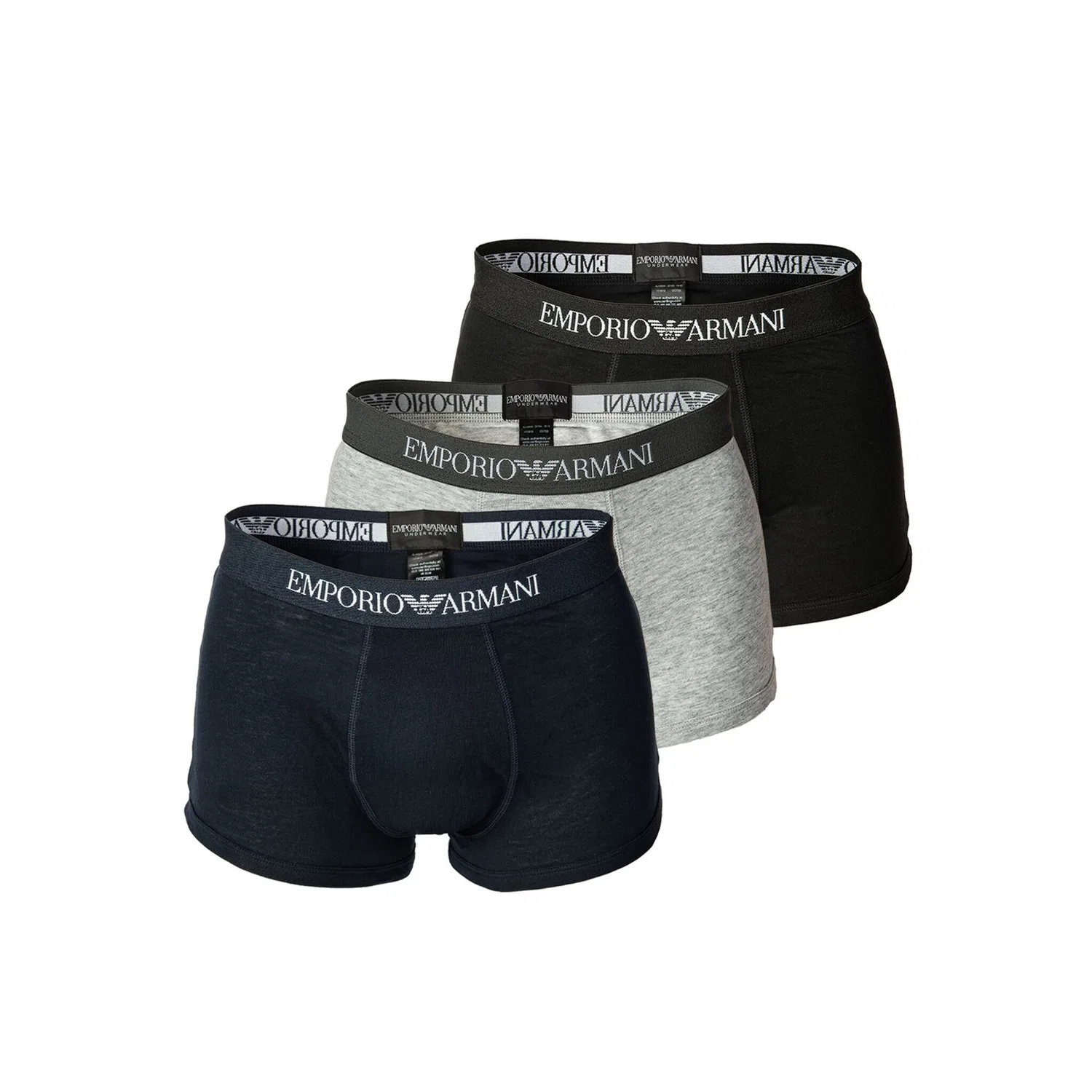 Мужские боксеры из хлопка Emporio Armani, Marine/Grau/Schwarz
