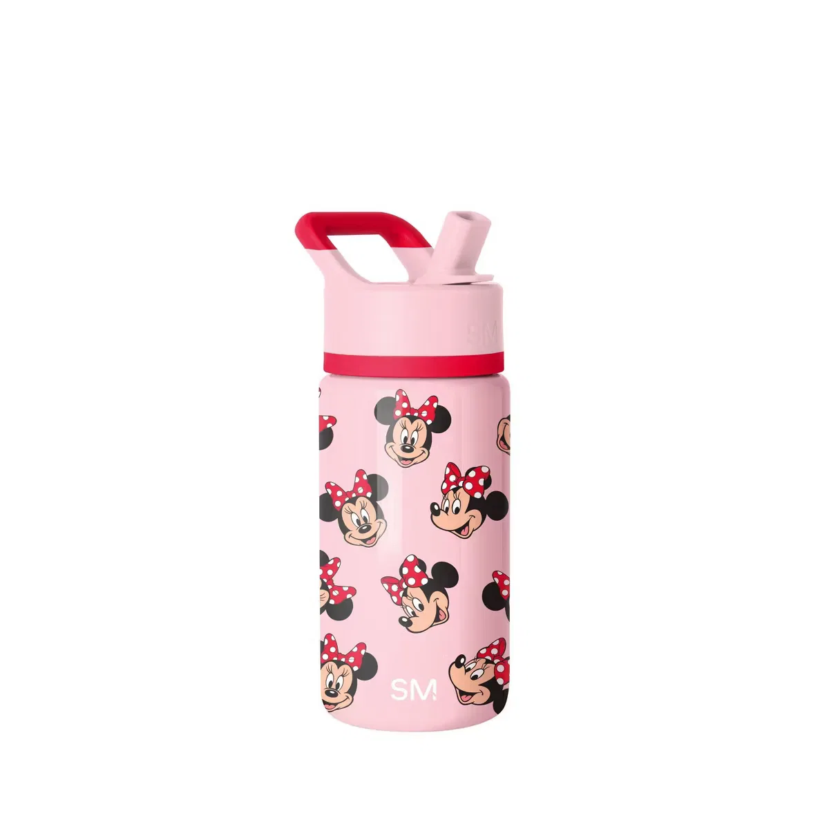 Детская бутылка для воды 414 мл с трубочкой и вакуумной изоляцией Summit Minnie Mouse Simple Modern, Pink
