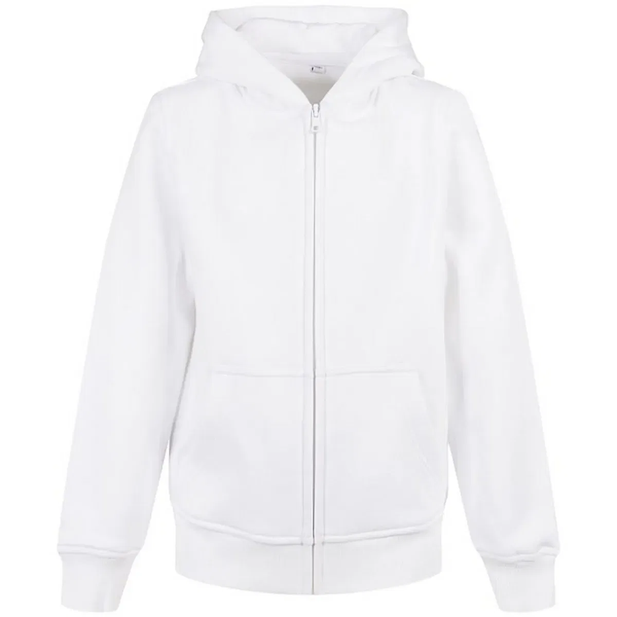 Худи на молнии Basic Full Zip Hoodie Build Your Brand, White