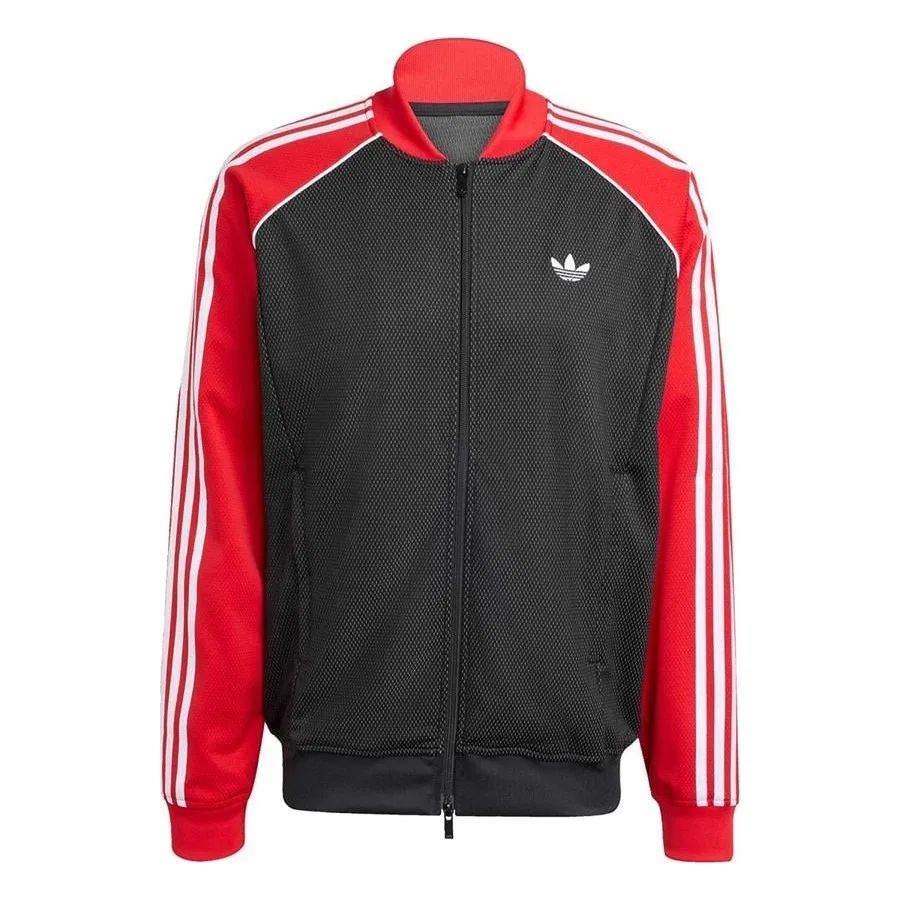 Мужской свитшот с капюшоном SST TT Adidas, Черный — фото 2