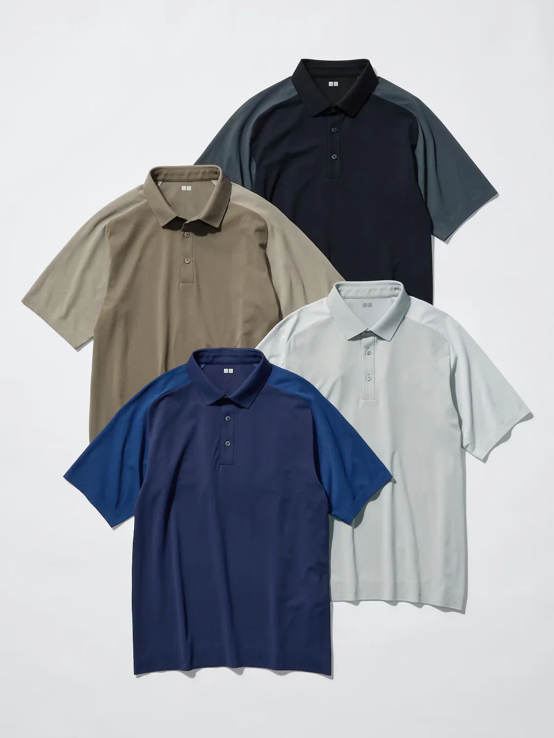 Рубашка-поло Uniqlo Dry-Ex | Adam Scott Tournament Wear Edition, темно-синий — фото 2