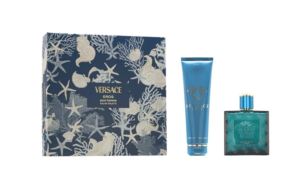 Мужской набор парфюмерии Eros 100 мл + гель для душа 150 мл Versace