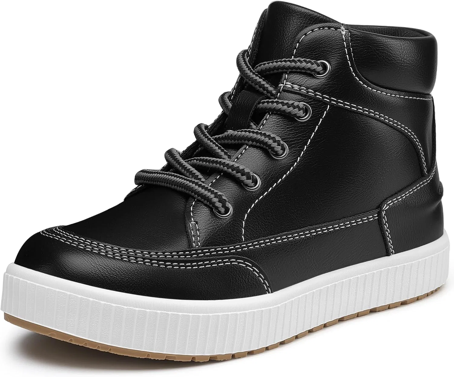 Детские ботинки с высоким берцем и боковой молнией для мальчиков shoeslocker, Black