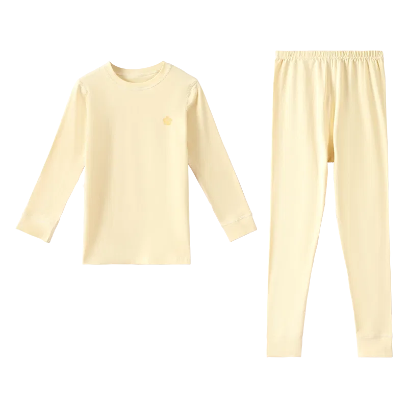 Детское белье для девочек хлопковое комплект Hodo Moderate, Red bean, Beige Yellow