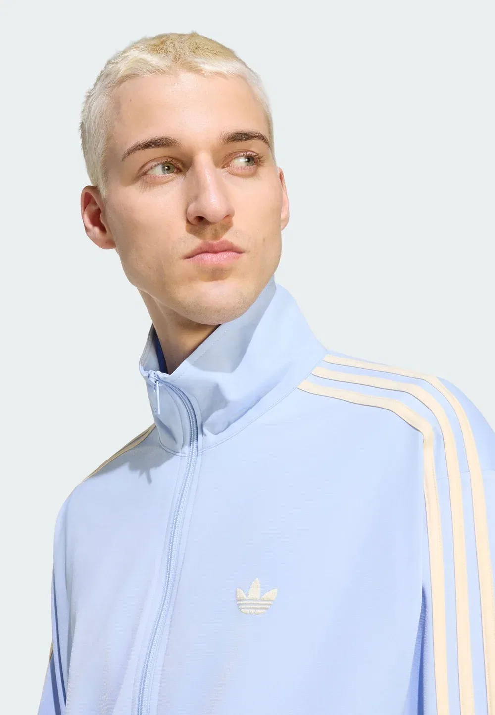 Firebird tt - тренировочная куртка Adidas Originals, Blue Dawn Warm Vanilla — фото 3