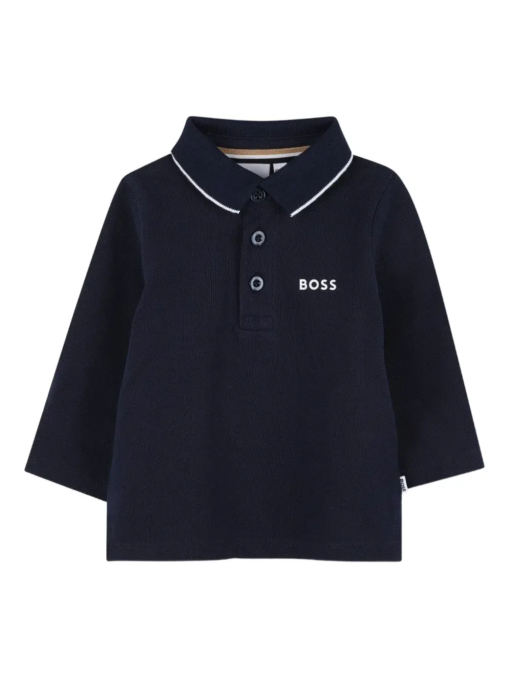 

Рубашка поло с длинными рукавами BOSS Kidswear, синий