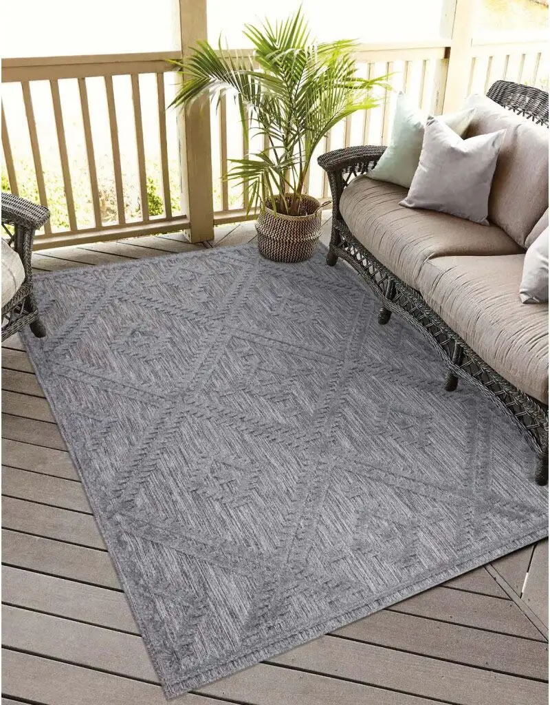 

Ковер Carpet City "Ковер для дома и улицы Santorini 454 200х290 см, цвет anthrazit
