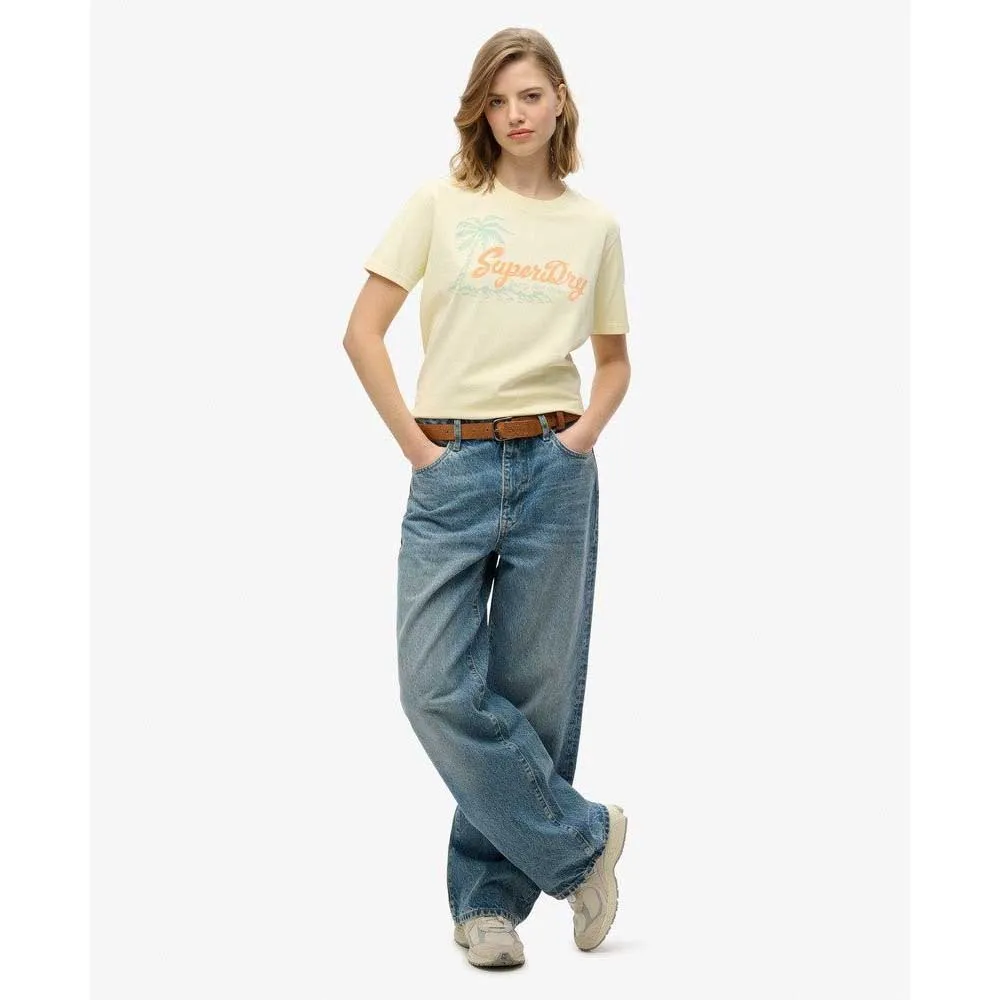 Футболка с коротким рукавом Superdry Lo-Fi Outdoor Relaxed, желтый — фото 3