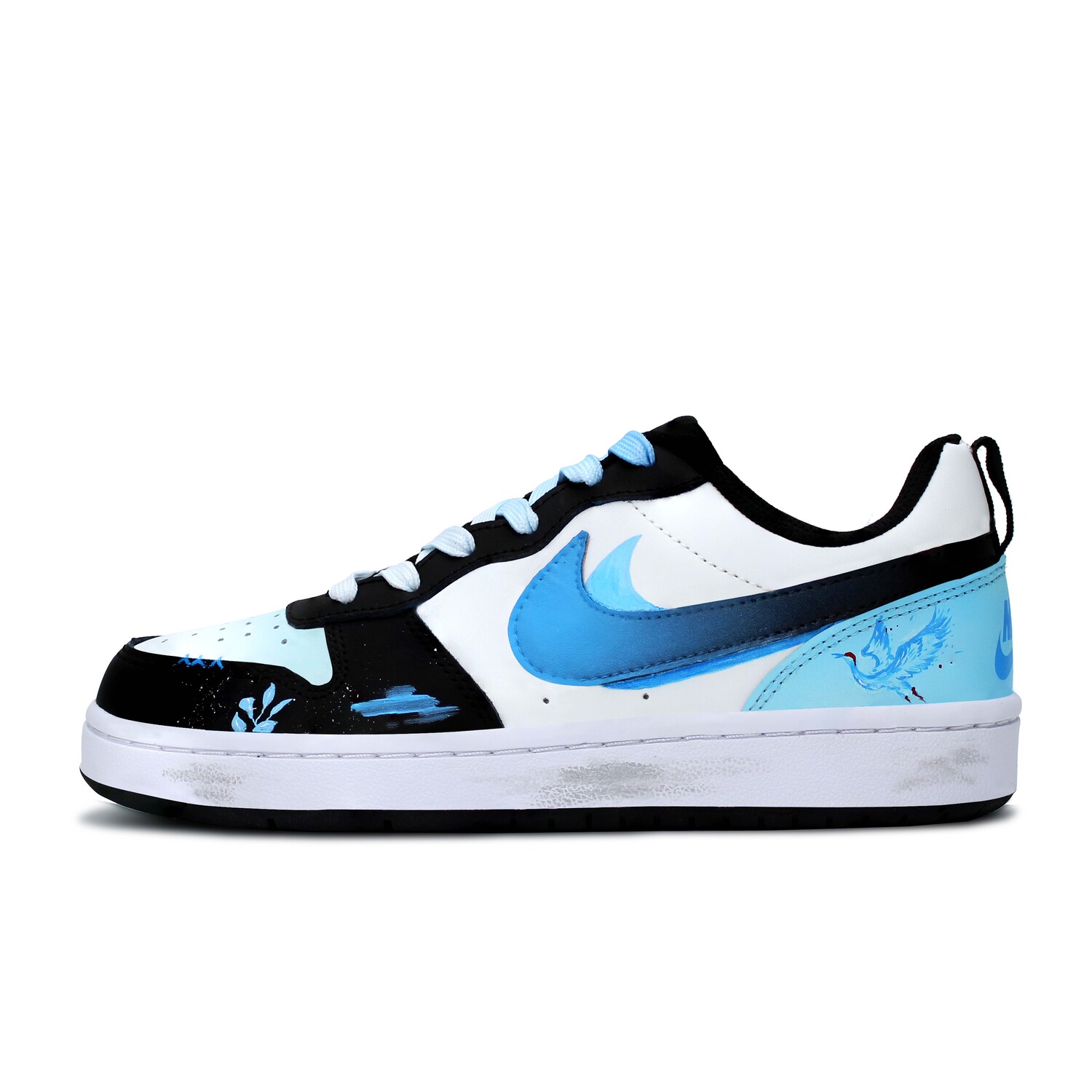 

Обувь для скейтбординга Court Borough для детей, начальная школа Nike, цвет Blue Black/White